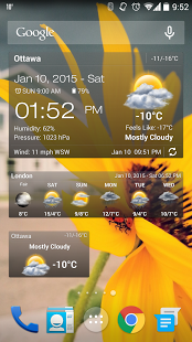 Download Weather & Clock Widget for Android